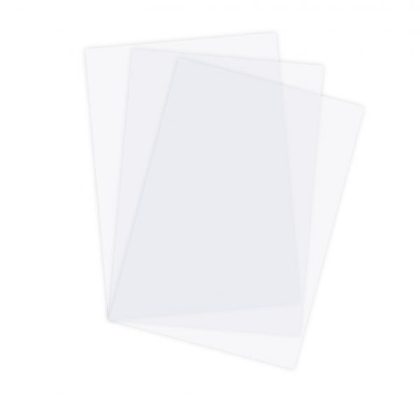 Deckblätter , transparent, hitzebeständig, 0,175 mm, A4 / A3